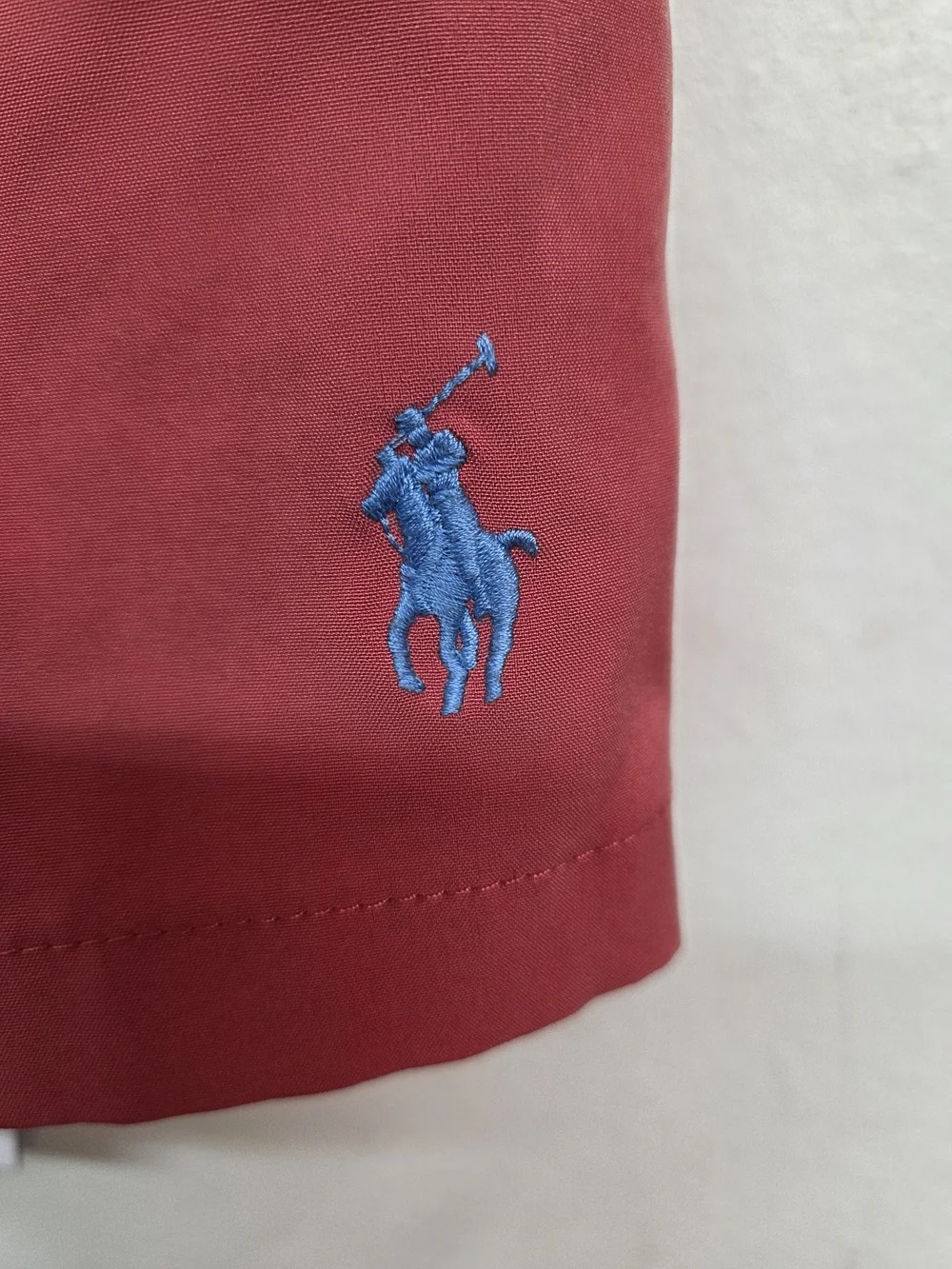 Polo by Ralph Lauren Men's Red Drawstring Swim/Active Shorts
